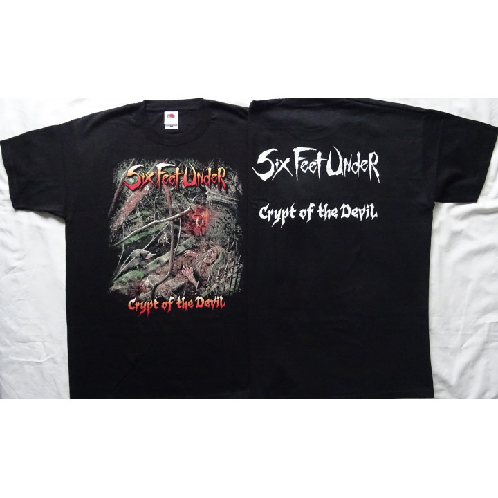 Six Feet Under Crypt of the Devil Official Original T-Shirt Death Metal 