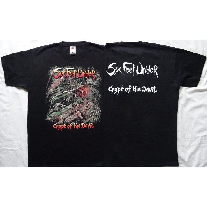 Six Feet Under Crypt of the Devil Official Original T-Shirt Death Metal 