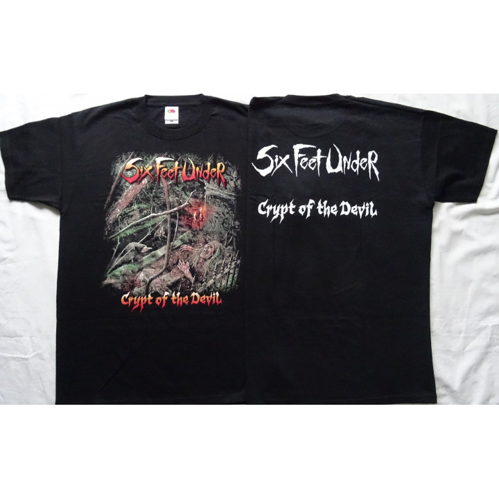 Six Feet Under Crypt of the Devil Official Original T-Shirt Death Metal 
