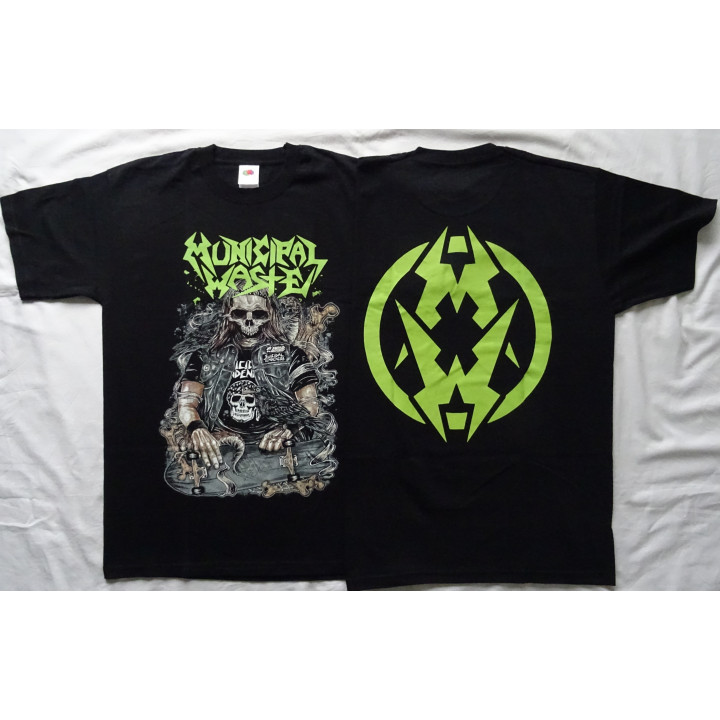 Municipal Waste Massive Aggressive Official Original T-Shirt Thrash Metal Crossover 