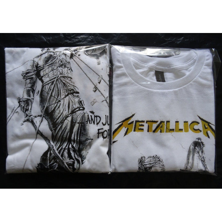 Metallica Official T-Shirt ...And Justice for All Thrash Metal Classic Free Shipping