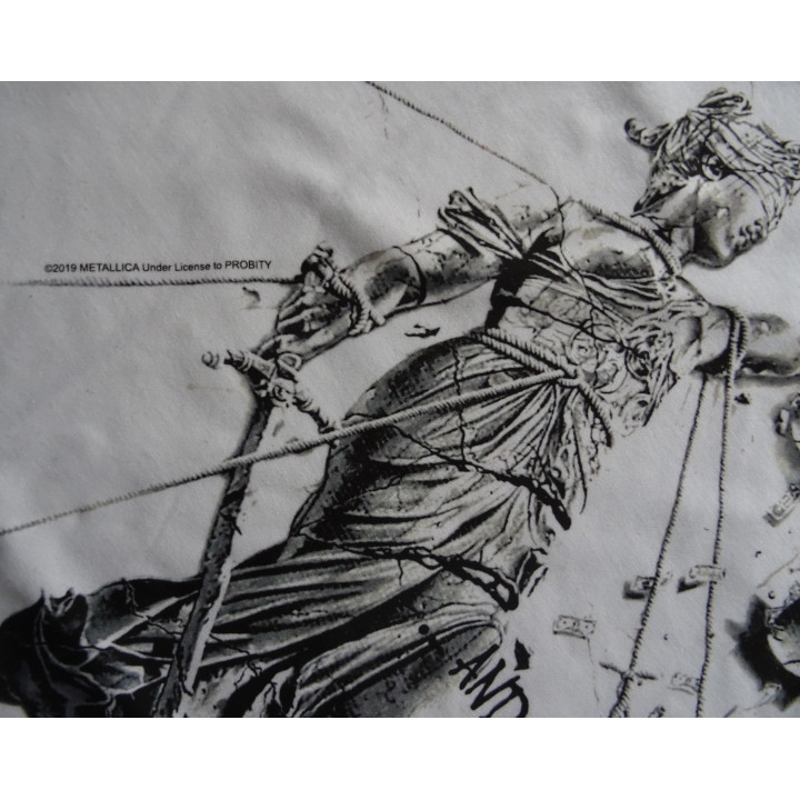 Metallica Official T-Shirt ...And Justice for All Thrash Metal Classic Free Shipping