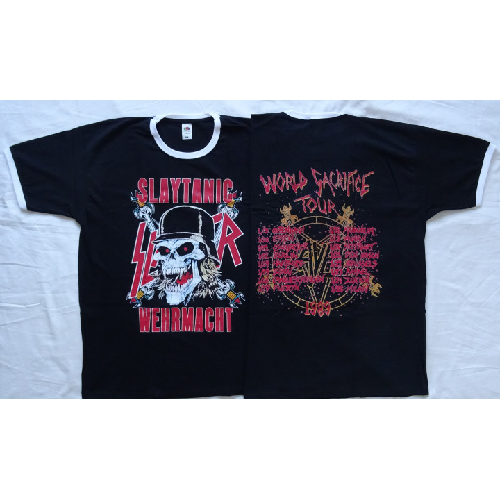 Slayer Slaytanic Wehrmacht Free Shipping World Sacrifice Tour 1989 Angel of Death Regin in Blood South of Heaven Thrash Metal 