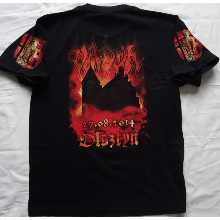 Vader Blitz Tour Free Shipping Warmia is Burning 27.08.2014. Olsztyn Tibi et igni Tour Official T-Shirt Unique 