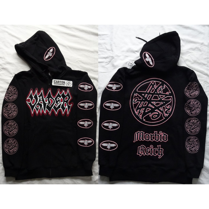 Vader Morbid Reich Official Original Zipper Hoodie Offizieller Kapuzenpullover mit Reißverschluss Death Metal 