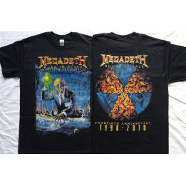 Megadeth Rust in Peace 20th Anniversary 1990 - 2010 Official T-Shirt Twentieth Anniversary Rust in Peace 