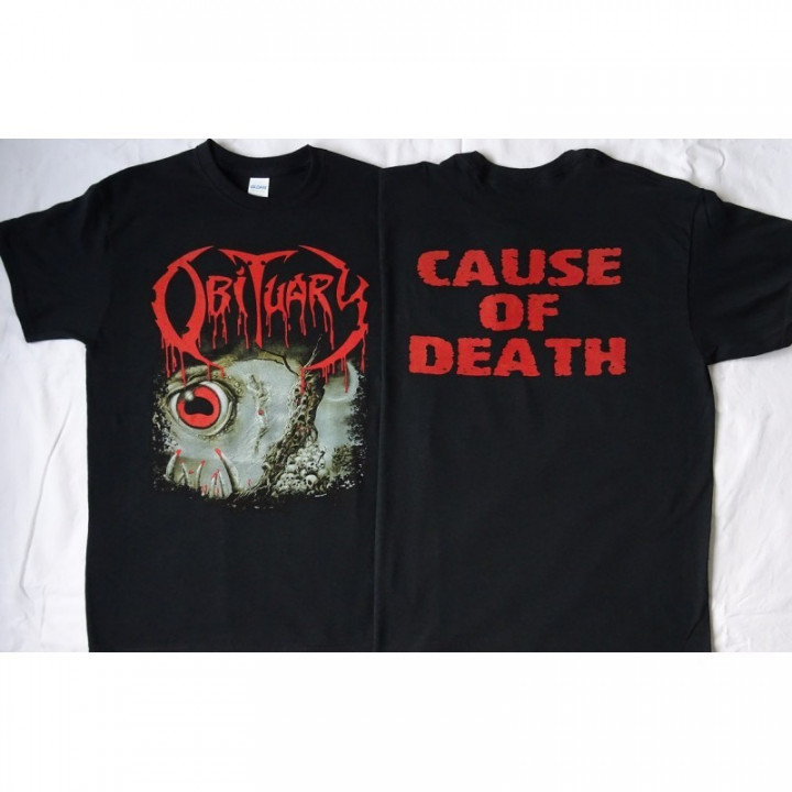 Obituary Cause Of Death Official Original T-Shirt Death Metal
