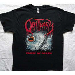 Obituary Cause Of Death Official Original T-Shirt Death Metal