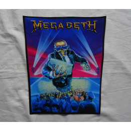 Megadeth Rust in Peace Berlin Wall Backpatch Giant Back Patch Rückenaufnäher Aufnäher