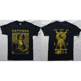 BATUSHKA LITOURGIYA SHEMA MONK BLACK T-SHIRT BLACK METAL 
