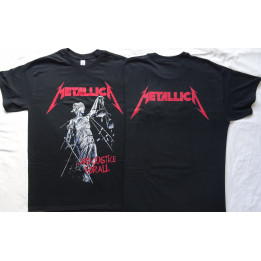 Metallica And Justice for All Free Shipping Official T-Shirt Thrash Metal Classic REAL PHOTO ! (NO PHOTO SHOP) FREE SHIPPING 