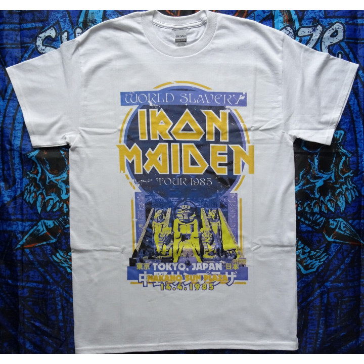 Iron Maiden Powerslave Free Shipping World Slavery Tour 1985 Tokyo Japan Nakano Sun Plaza 14.04.1985. REAL PHOTO! NO PHOTO SHOP