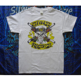 Guns N' Roses Shotgun Official T-Shirt Free Shipping Guns N Roses Shotgun Skull Appetite Men's Shirt REAL PHOTO ! NO PHOTO SHOP
