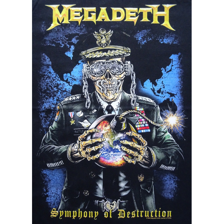Megadeth Symphony of Destruction Official T-Shirt Officiall Merchandise Ⓒ2025 Megadeth