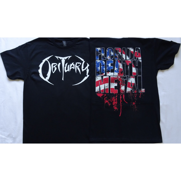 Obituary Free Shipping Florida Death Metal Shirt Slowly We Rot Cause of Death The End Complete Thrash of the Titans EUROPE Tour