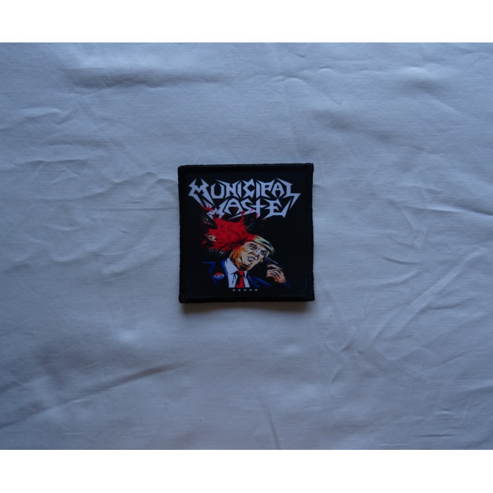 Municipal Waste Dump Trump Patch Donald Trump Shooting Patch Backpatch Rückenaufnäher Aufnäher 