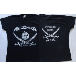 Helloween Pirate Pumpkin est 1984 German Metal 40 Years Official Women T-Shirt