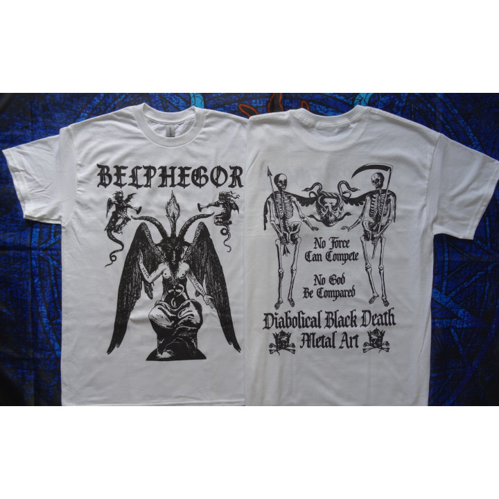 Belphegor Baphomet Free Shipping Official T-Shirt Diabolical Death Black Metal Art Real Photo 