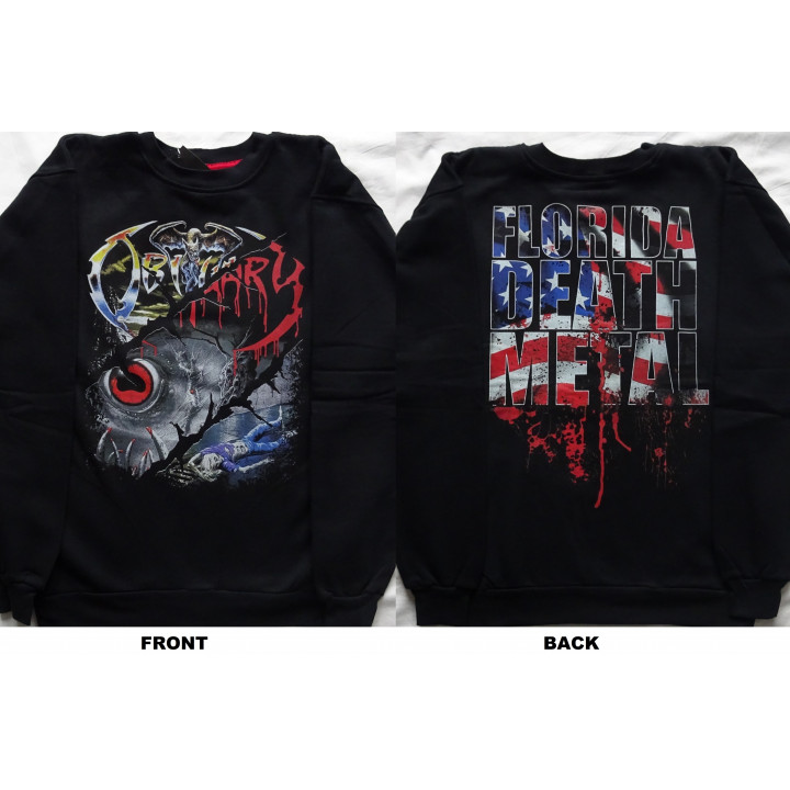 Obituary Slowly We Rot Cause of Death The End Complete Florida Death Metal Classic Set Sweatshirt Without a Hood ohne Kapuze 