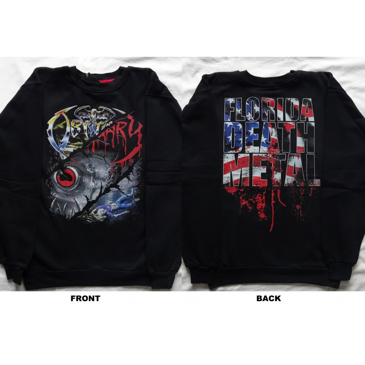 Obituary Slowly We Rot Cause of Death The End Complete Florida Death Metal Classic Set Sweatshirt Without a Hood ohne Kapuze 