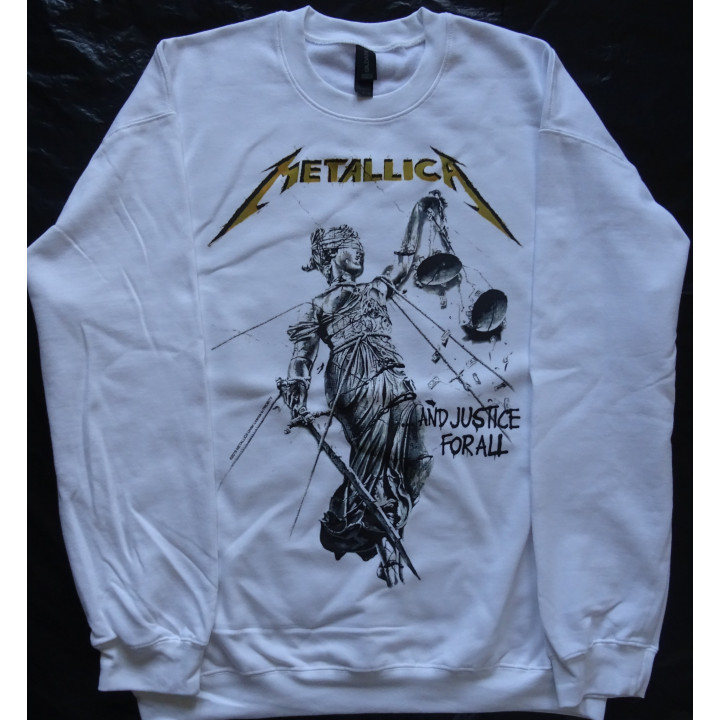 Metallica And Justice For All Official Oversized Crewneck Sweatshirt All Size S - 4XL Real Photo