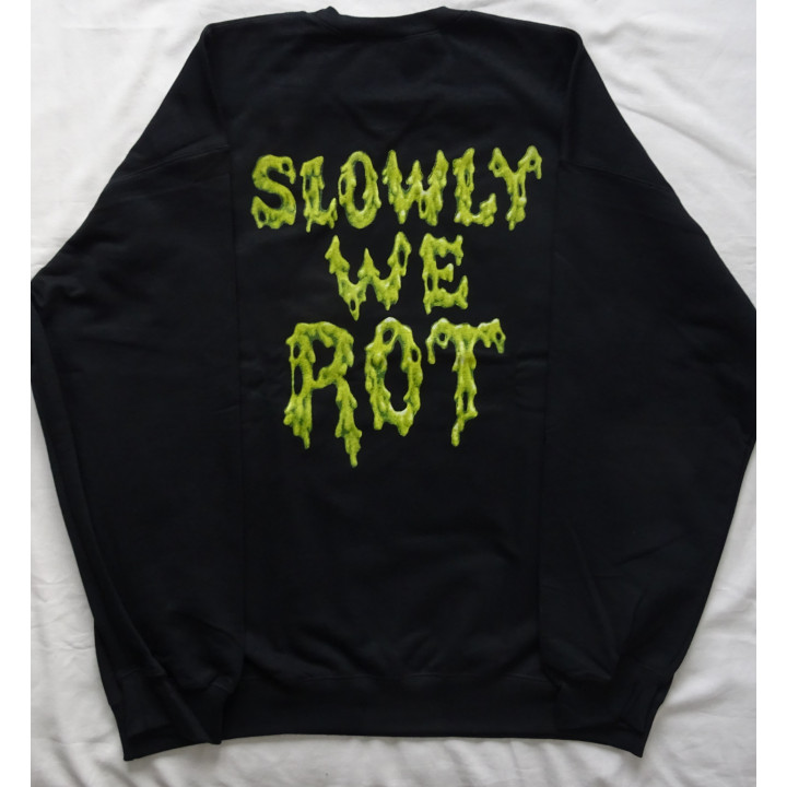 Obituary Slowly We Rot Free Shipping Official Oversized Crewneck Sweatshirt Gildan Without a Hood Männer Ohne Kapuze