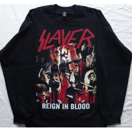 Slayer Reign in Blood Crew Neck Sweater Official Oversized Crewneck Sweatshirt Gildan Without a Hood Männer Ohne Kapuze Thrash M